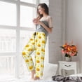 thumbnail image 5 of Disketp Ducky Cartoon Women's Comfy Pajama Pants Casual Drawstring Palazzo Lounge Wide Leg Pants-Small, 5 of 6