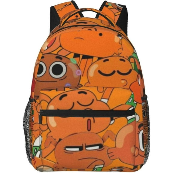 The Amazing Cartoon World Of Gumball Backpack Cute Cartoon Backpack Lightweight Durable Travel Laptop Backpack Unisex Cartoon Anime Fan Gift