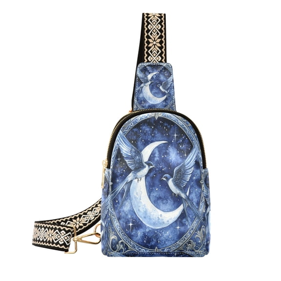 BZSMCE Crossbody Fashion Moonlit Soiree Printed Waist Packs