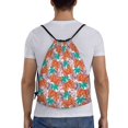 thumbnail image 2 of Kdxio Hawaiian Style Print Drawstring Backpack Bag,Waterproof Draw String Back Sack, Gym Drawstring Bags Swim Bag For Unisex, 2 of 9