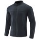 thumbnail image 2 of Chaqueta de cuello alto y manga raglán para hombre - Tejido elástico deportivo, poliéster spandex, tallas M-XXXL, para actividades al aire libre/fitness, 2 of 8