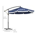 thumbnail image 3 of Outsunny Parasol Déporté 10 Pieds pour Patio avec Manivelle, 3 of 10