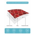 thumbnail image 5 of Red Geometric Twin Size Down Alternative Comforter, Lightweight Comforter Quilt Bedding Set with Pillow Shams Modern Morocco Abstract Art All Seasons Bed Comforter Duvet Insert 68"x86", 5 of 7