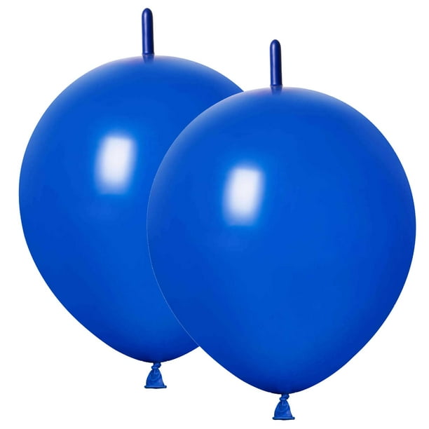Globos de látex ADIDO EVA azules, 30 cm, 80 unidades, para fiestas