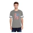 thumbnail image 1 of Unisex American Flag 4th of July Football Fine Jersey T-Shirt, 1 of 5