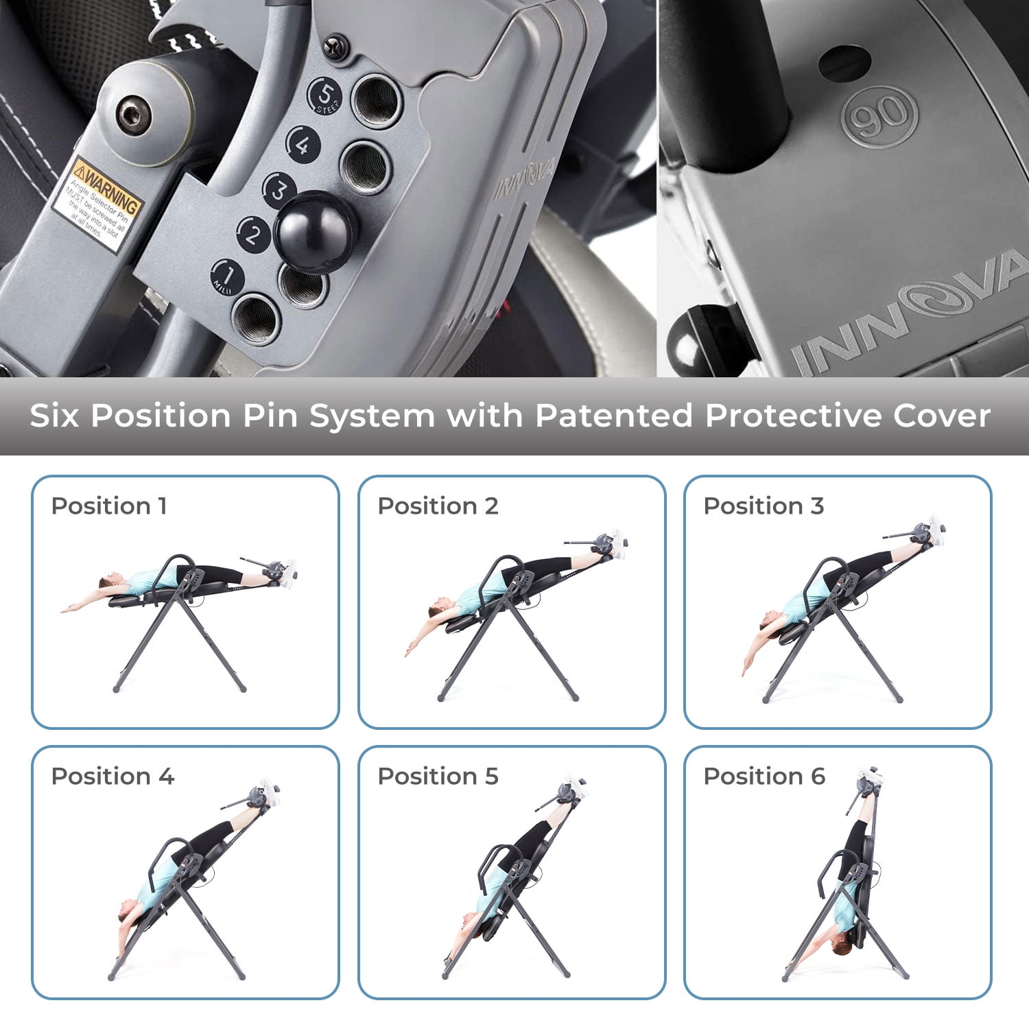 Innova ITM5000 Therapeutic Heat and Shiatsu Massage Inversion Table