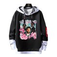 thumbnail image 1 of Sudaderas de forro polar con estampado de rapero, sudaderas con capucha sueltas informales de gran tamaño, cintas con letras, Sudadera con capucha Y2k, ropa de calle, Jersey Unisex, Top de retazos, 1 of 4
