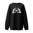 thumbnail image 3 of Sudadera Para Mujer Sudaderas de Cuello Redondo Manga Larga Suelta Cuello Redondo Estampado Sudadera Top Blusa Odeerbi ODB147025, 3 of 4