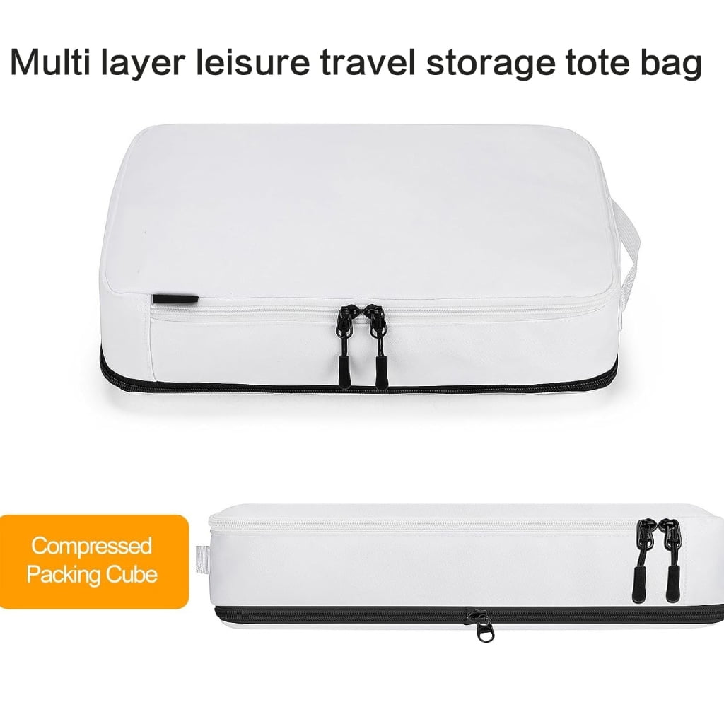 Compression Packing Cubes Set of 10 for Organized Travel and Easy Storage