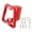 Red, variant on Heavy Type Aluminum Alloys Front Rack Brackets 3 Hole Split Front Carriers