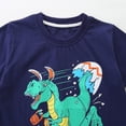thumbnail image 6 of BOBOGOJP Toddler Boy Shirts Boys Cotton Short Sleeve T-Shirt, Packs Printed Kids Crewneck Tees, Summer Pullover Tops Blue for Size 7-8 Years, 6 of 9