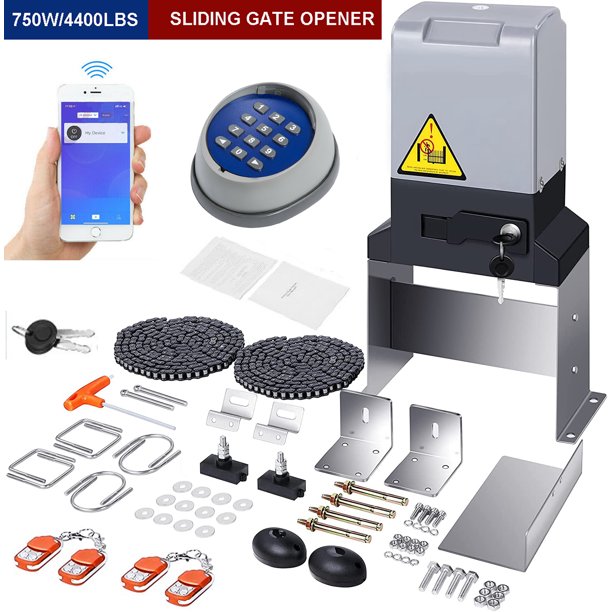 iMeshbean 4400lb Automatic Sliding Gate Opener APP Control with 4