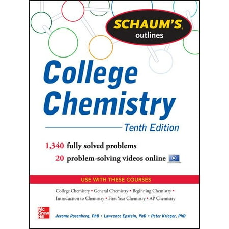 UPC: 9780071810821 | Schaum s Outline of College Chemistry: 1 340 Solved Problems + 23 Videos (Paperback)