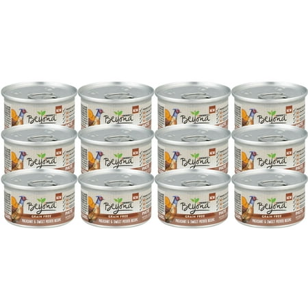 (12 pack) (12 Pack) Purina Beyond Grain Free Pate Pheasant & Sweet Potato Recipe Adult Wet Cat Food - 3 oz. Can