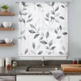 thumbnail image 5 of Gray Leaves Sheer Curtains 63 Inches Long, Spring Rustic Branches Botanical Light Filering Curtains, Breathable Simi Curtain Privacy Drapes for Living Room Bedroom Lightweight Window Treatment, 5 of 9