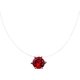 thumbnail image 1 of Round Cubic Zirconia Pendant Necklace Invisible Fishing Line Chain Jewelry for Women Girls Teens, 1 of 4