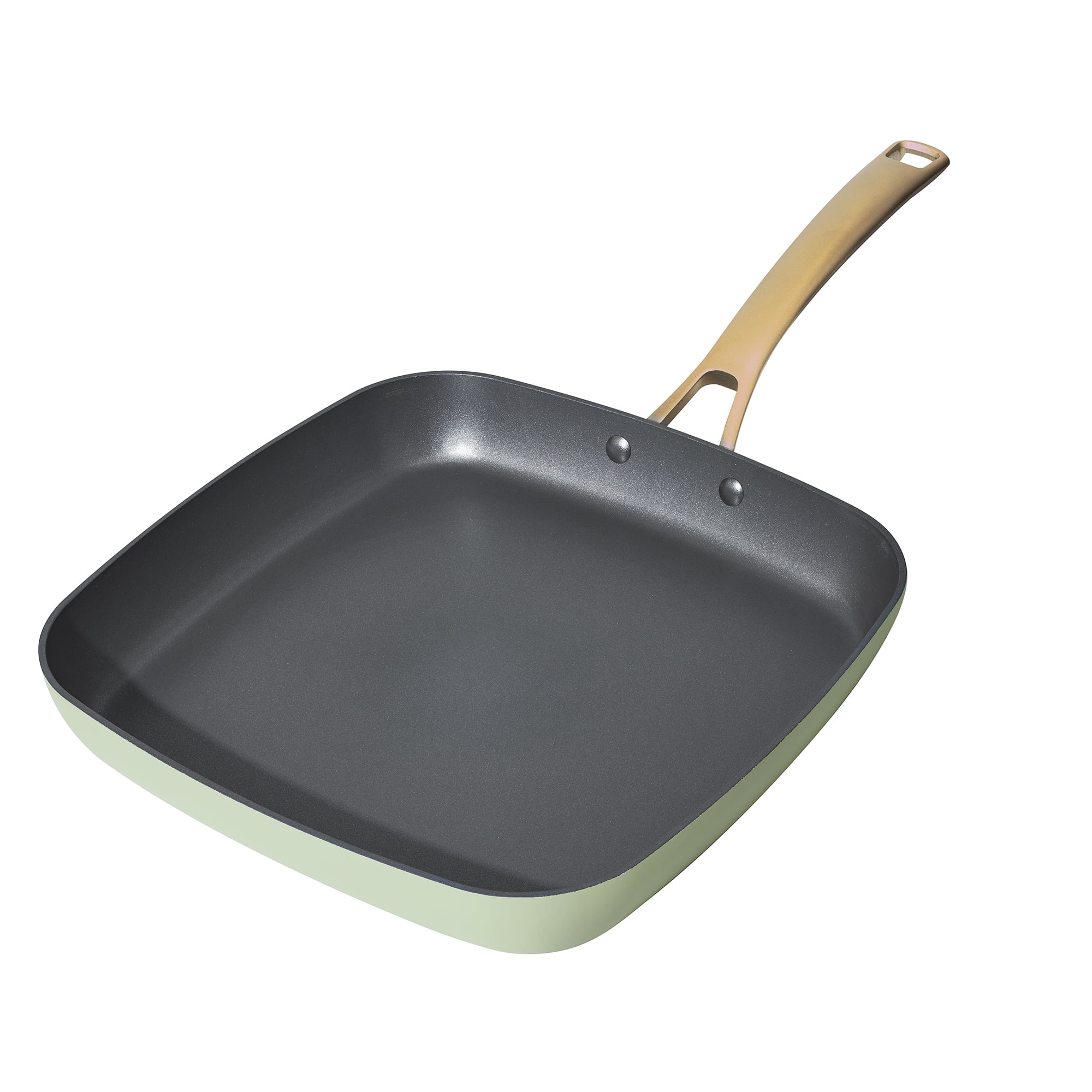 Premier Cookware Folding Grill Pan Cast Aluminium Non Stick Griddle Pan 28cm Grill Pan Induction Suitable Soft Touch Handle