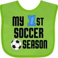 thumbnail image 3 of Inktastic My 1st Soccer Season Boys Baby Bib, 3 of 4