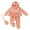 Orange, variant on Happy Town Toddler Girl Sweatsuits Pullover Hoodie Shirt Long Pants With Bag Fall Winter Outfit for Girl 1-5T