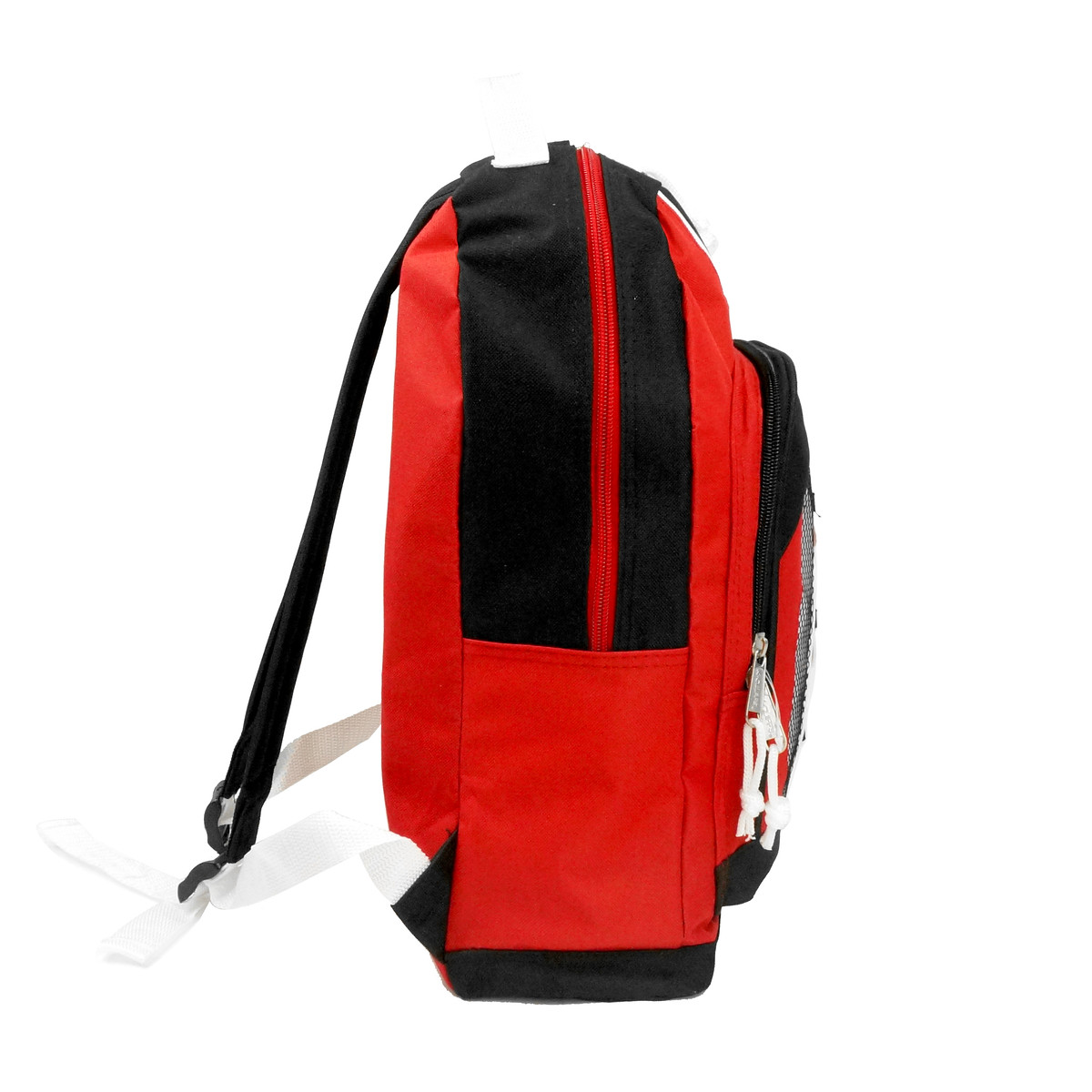 K-Cliffs 15" Lightweight Backpack, Daypack Bungee Water Resistant for Travel School and College, Unisex Color for Casual Everyday Kids & Teens (Red) - image 4 of 7
