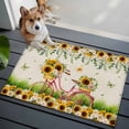 thumbnail image 4 of Spring 2'x3' Washable Rug, Bicycles Botanical Sunflowers Leaves Butterfly Non-Slip Soft Doormat Area Rugs for Entrance Bathroom Bedsides, StainResistant Carpet for Kitchen Bedroom, Entryway Floor Mat, 4 of 9