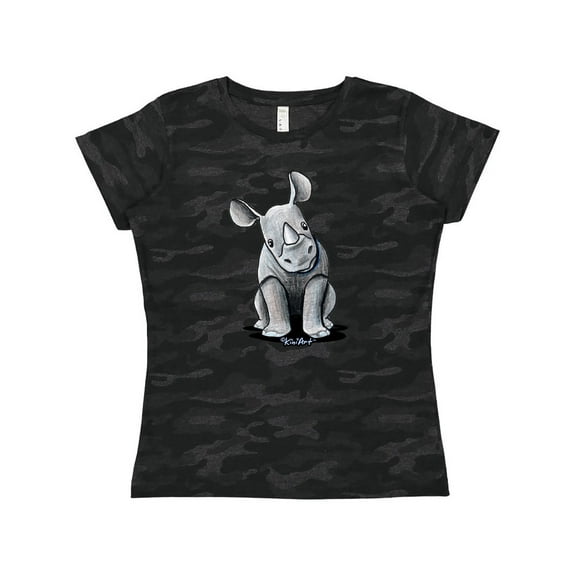 Inktastic Curious Rhinos Women's T-Shirt