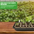 thumbnail image 3 of ICQOVD Combined Square Black Cultivation Pot Small Transparent Agricultural Tray, 3 of 8