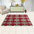 thumbnail image 3 of Non-Slip Area Rug 60"x39" Indoor Washable Floor Mats Carpet Printed for Living Room, Bedroom, Home Decor Christmas Snowflakes Pattern, 3 of 7