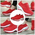 thumbnail image 2 of GOOHOCHY Women Walking Lace- Shoes Sports Shoes Fitness 7 Red, 2 of 8