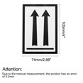 thumbnail image 2 of Uxcell Black Arrows This Side Up Safe Handling Stickers for Shipping 50 pcs, 2 of 5