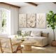thumbnail image 3 of Lienzo decorativo para pared UZXTFQU, planta floral de color beige neutro, x3, 3 of 6