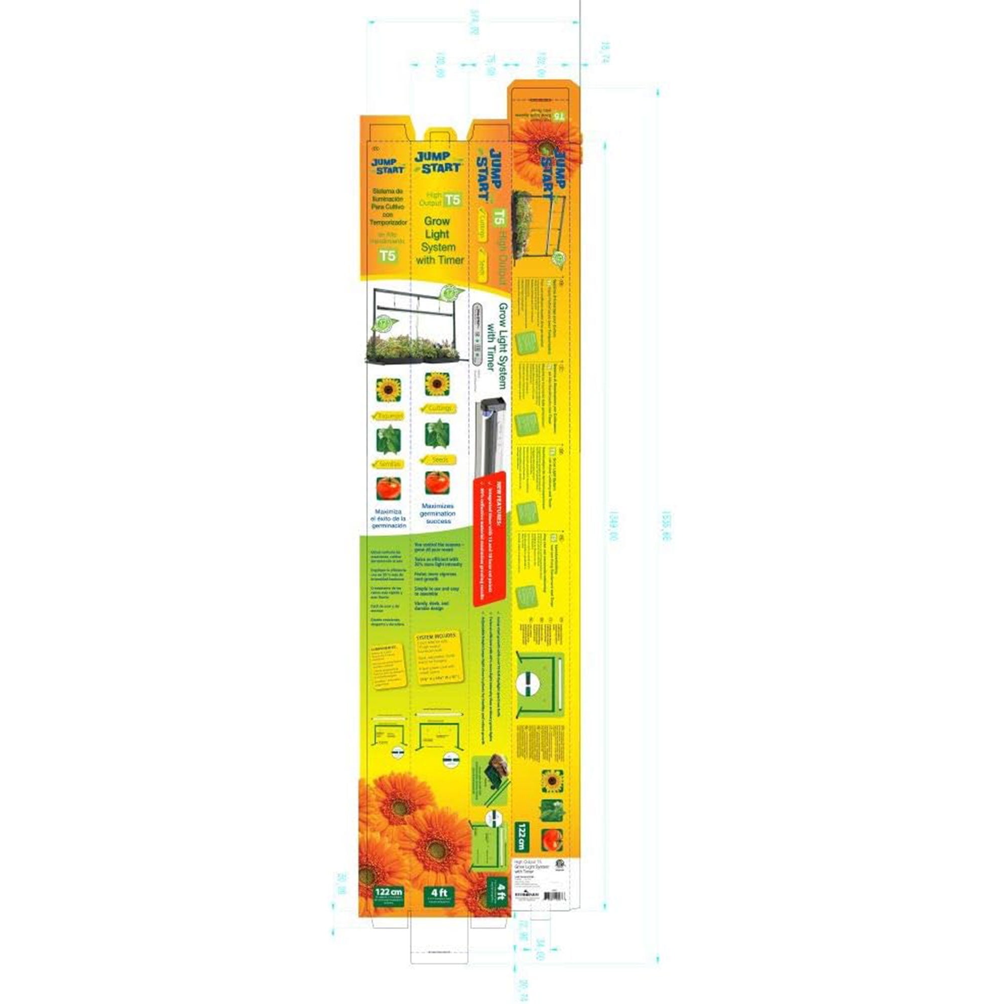 Jump start grow light sale system 4 ft