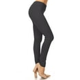 thumbnail image 2 of Women's Elastic Waist Solid Basic Jeggings Stretch Pants, 2 of 4