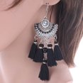 thumbnail image 3 of Pendientes colgantes de borla de diamantes de imitación estilo bohemio de moda para mujer (negro)-189240.03 Likrtyny Para estrenar, 3 of 7