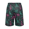 thumbnail image 3 of Men’s Sleep Shorts Relaxed Fit Lounge Pants with Pockets Mens Pajama Loungewear Home Wear Comfort Cute Green Dinosaurs Small, 3 of 7