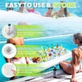 thumbnail image 3 of Barra Inflable para Hielo Alimentos Bebidas Ensaladas Barra Flotante para Buffet con Tapón de Drenaje para Fiesta en Piscina BBQ Picnic Acampada Playa, 3 of 7
