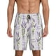 thumbnail image 1 of Fotbe Lavender Flowers Pantalones Cortos de Pijama para Hombre, Ropa de Dormir, Pantalones de Pijama Cortos para Hombre-Medium, 1 of 6