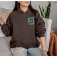 thumbnail image 6 of SUNNY VIBES Front Back Graphic Unisex Fleece Hooded Sweatshirt, 6 of 8