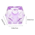 thumbnail image 2 of OUNONA 400Ud Sueltas Cuadradas Transparentes Color Lavanda En Acrílico Para Manualidades, 2 of 6