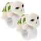 thumbnail image 1 of WORGEOUS Pulsera a presión con temática de animales, pulsera a presión con forma de tortuga de felpa, pulsera divertida con bofetada, recuerdo de fiesta, 2 uds., 1 of 7