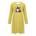 thumbnail image 4 of SELONE Nightgowns for Women Halloween Plus Size Short Nightshirts Ghost Long Sleeve Nightwear Gift for Wife Sleep Dress, 4 of 6