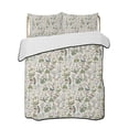 thumbnail image 2 of Botanical Queen Size Down Alternative Comforter, Lightweight Comforter Quilt Bedding Set with Pillow Shams Vintage Floral Wildflower Country Leaf Plant All Seasons Bed Comforter Duvet Insert 90"x96", 2 of 7