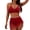Red, variant on Stamzod Swimming Suits for Women Two Piece High Waisted Swimsuit with Skirt 2026 Mesh Bathing Suit Swimwear Green S