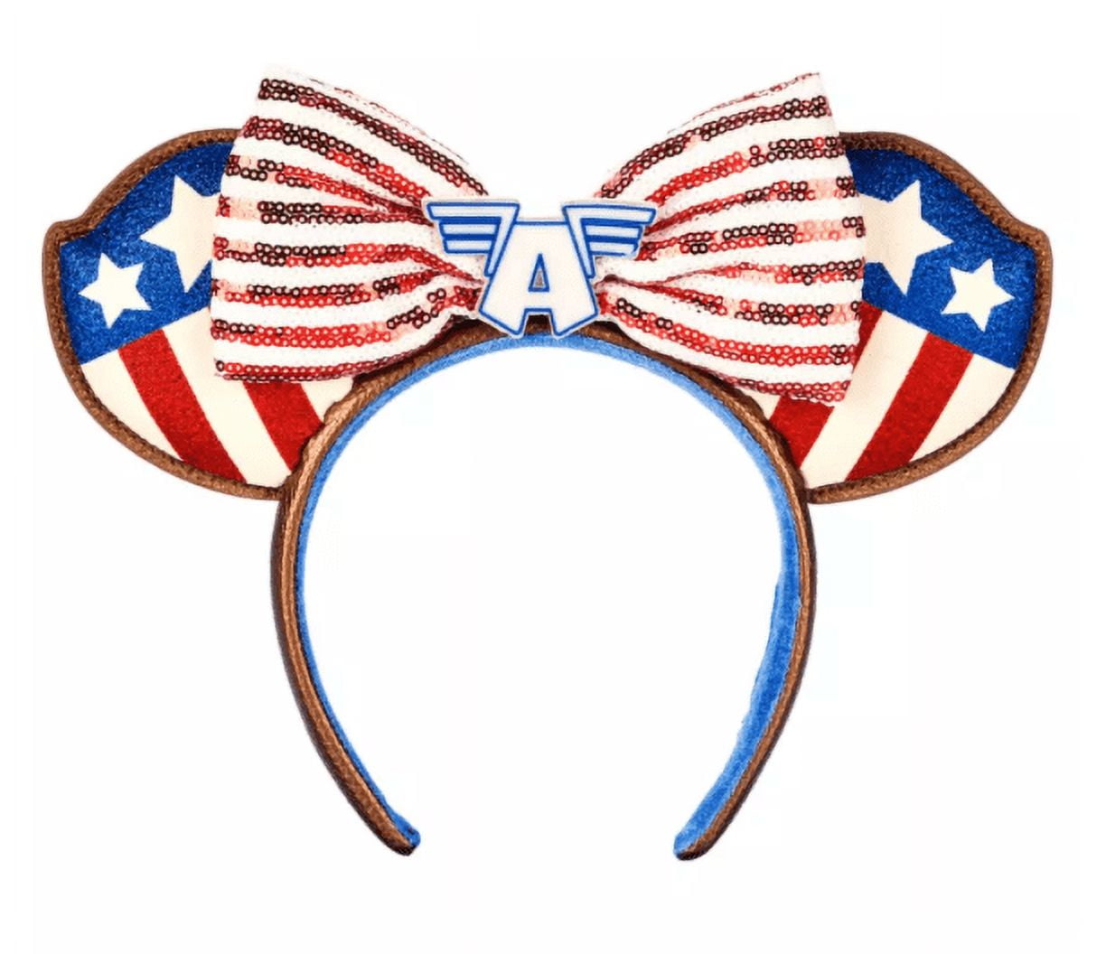Disney Avengers Campus Captain America Ear Headban Avengers Campus Mouse Ears - Minnie, Mouse, Marvel  main image 3
