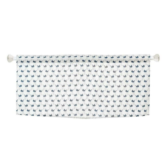 Printed Short Curtain Window Dressing Rod Pocket Kitchen Cabinent Door Decorative Valance Half Panels