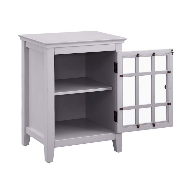 Linon Leslie Single Door Cabinet 26 inches Tall Multiple Colors