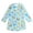 Light Blue Butterfly, variant on Lanbubble Girls Nightgowns Long Sleeve Pajama Dress for Girls 5-12 Years Printed Kids Sleepwear Nightdress