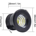 thumbnail image 2 of 6 Pack Mini Black LED Recessed Ceiling Spotlights Mini LED Spotlight for Cabinet Ceiling Light, 3W, Warm White, 2 of 5