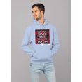 thumbnail image 2 of Never Enough Tartan - Bold Plaid Statement Graphic Men's Hoodie, 2 of 4