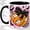 Black, variant on Black Bow Pumpkin Accent Mug, 11oz Ceramic Coffee Cup for Halloween